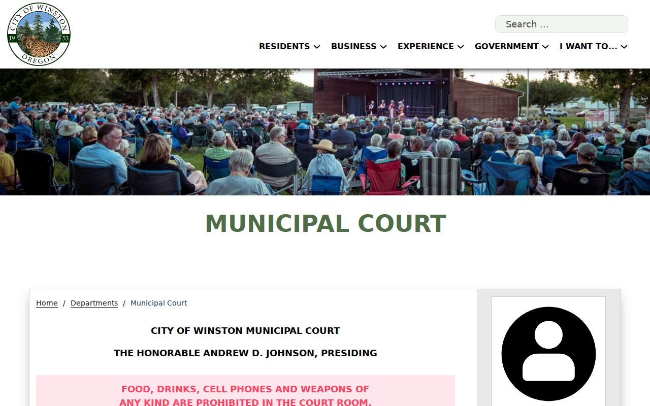 Winston Municipal Court schedule and records information